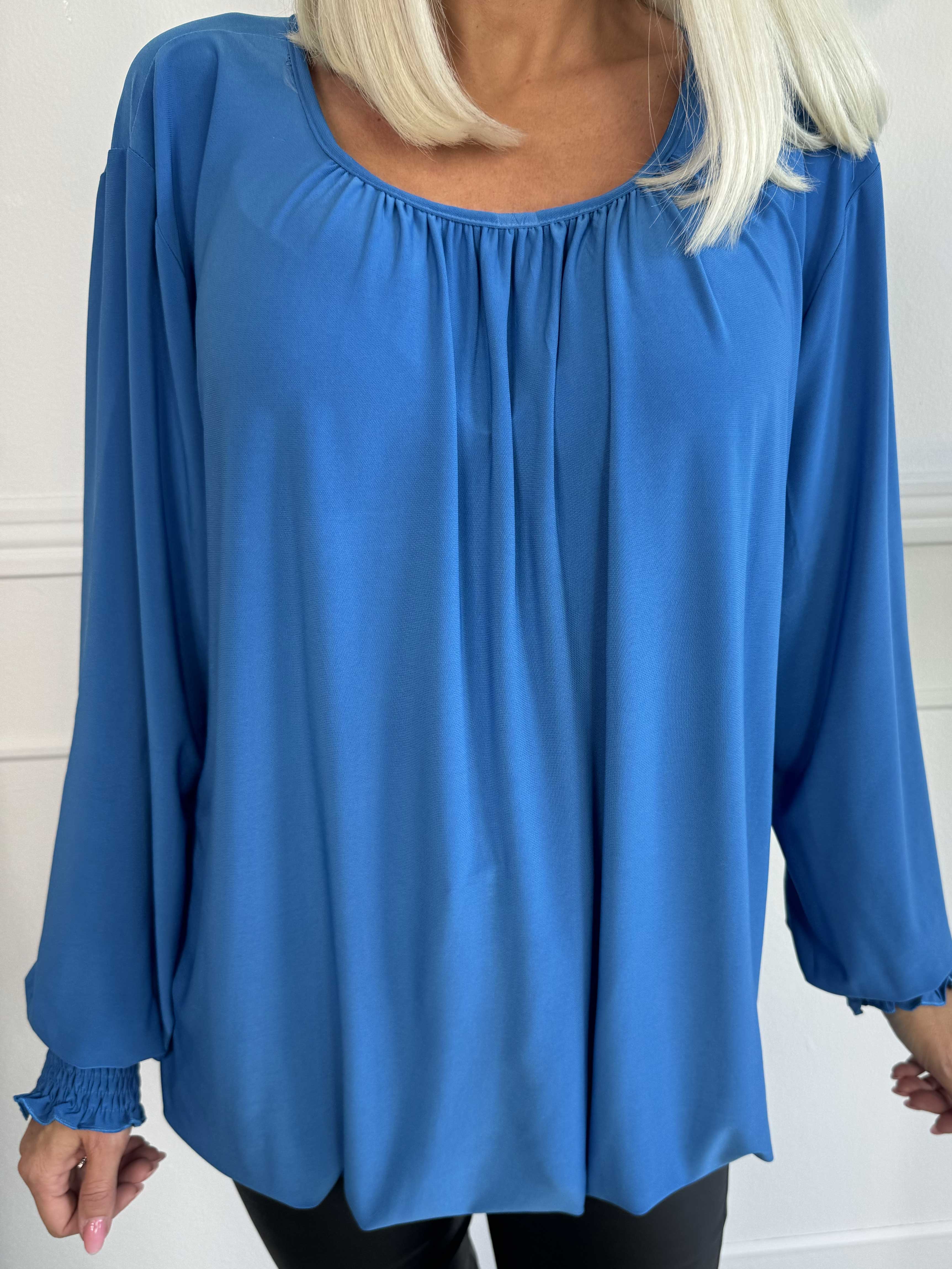 Miracle Plain L/S - Elastisk bluse med lange ærmer